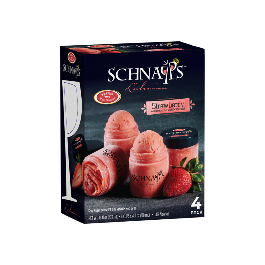 Schnapps Strawberry - Kosher Ice Cream