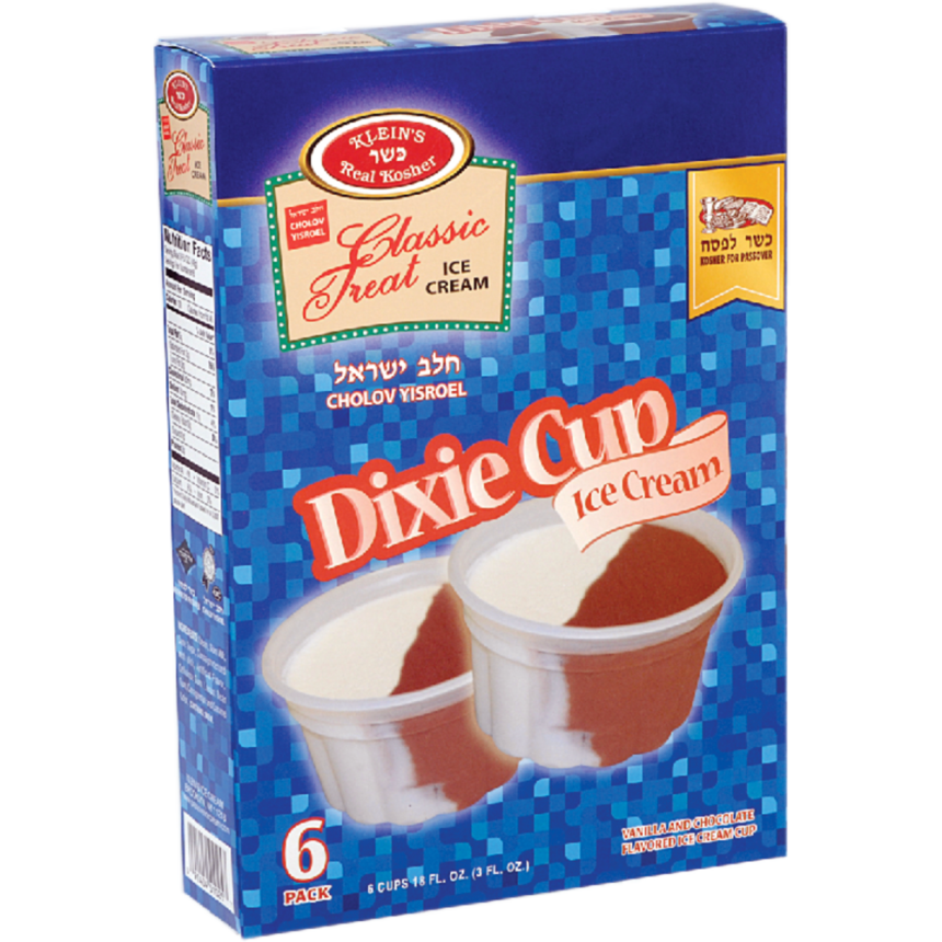 Dixie Cup Vanilla Chocolate Kosher Ice Cream